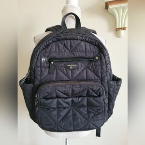 Twelve little Stylish Black Quilted Backpack